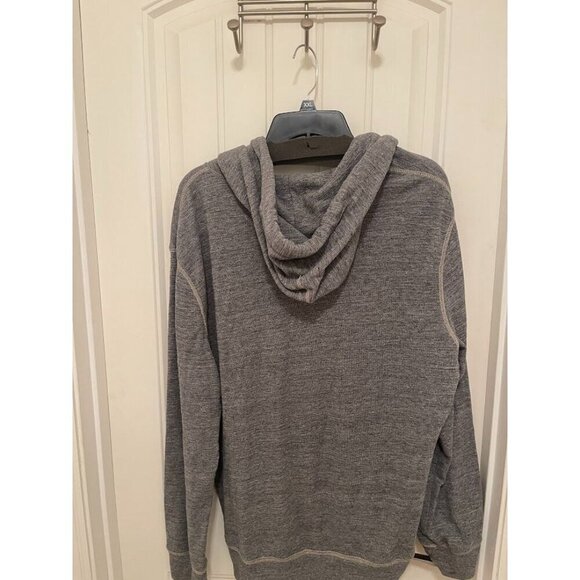 American Eagle Outfitters Classic Fit Hooded Pullover Sweatshirt L Gray - Picture 8 of 12